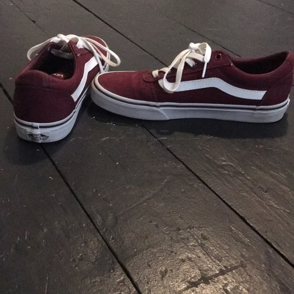 Maroon Vans size women's 9.5 great condition - Picture 4 of 7